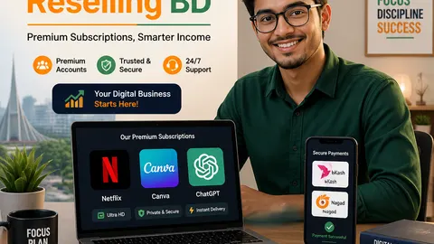 বাংলাদেশে সাবস্ক্রিপশন রিসেলিং ব্যবসা শুরু করার গাইড ২০২৫