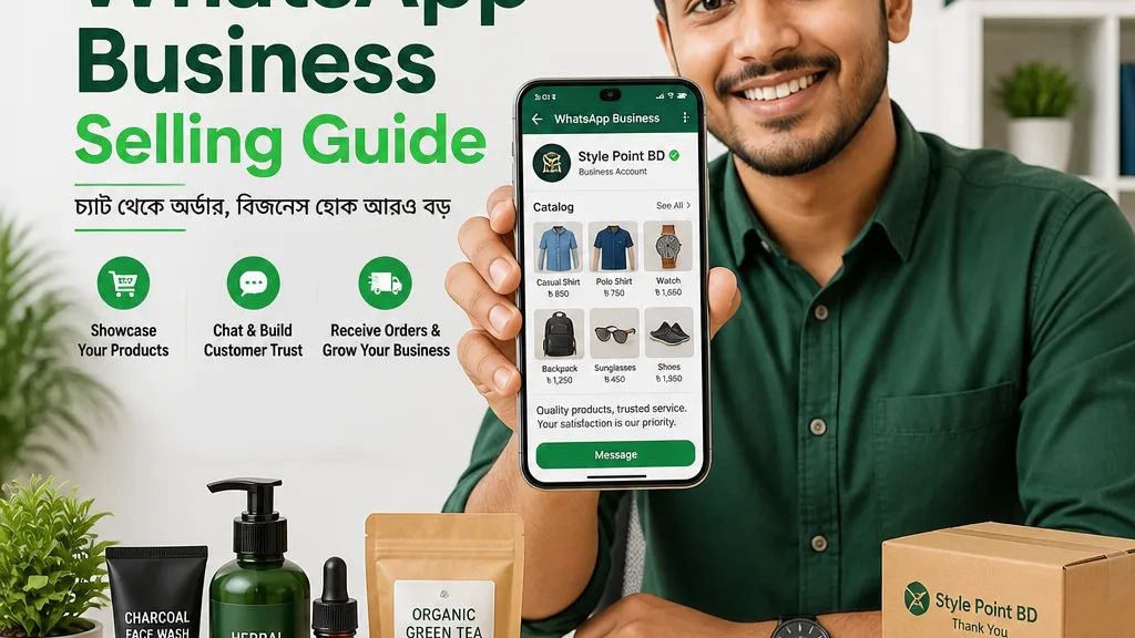 বাংলাদেশি রিসেলার হোয়াটসঅ্যাপ বিজনেস অ্যাপ ব্যবহার করে পণ্য বিক্রি করছেন