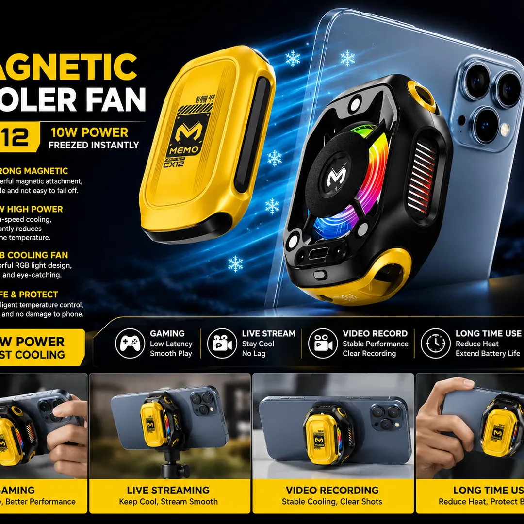 MEMO CX12 Magnetic Phone Cooler Fan