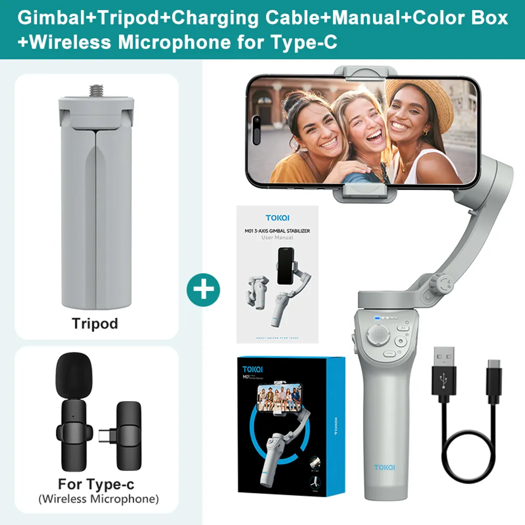 TOKQI M01 Handheld 3-Axis Gimbal