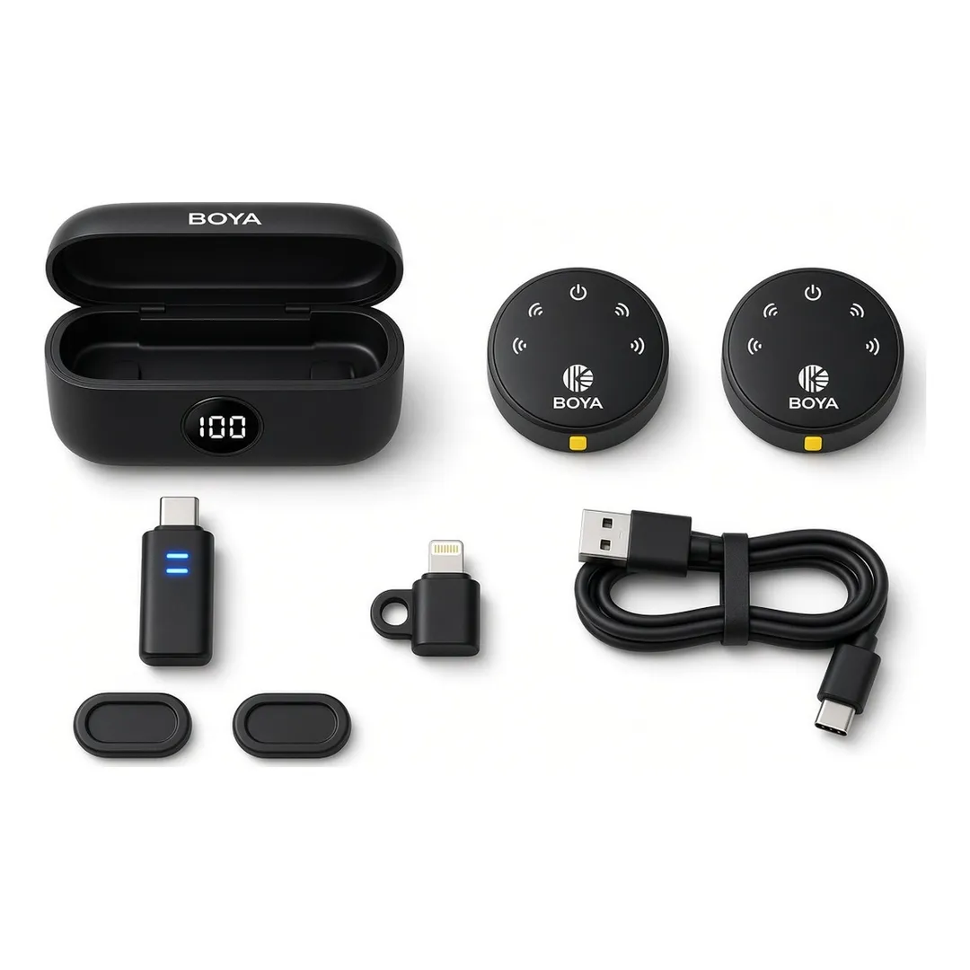 BOYA BY-MW6 Wireless Lavalier Microphone – Dual Transmitter (original verient)
