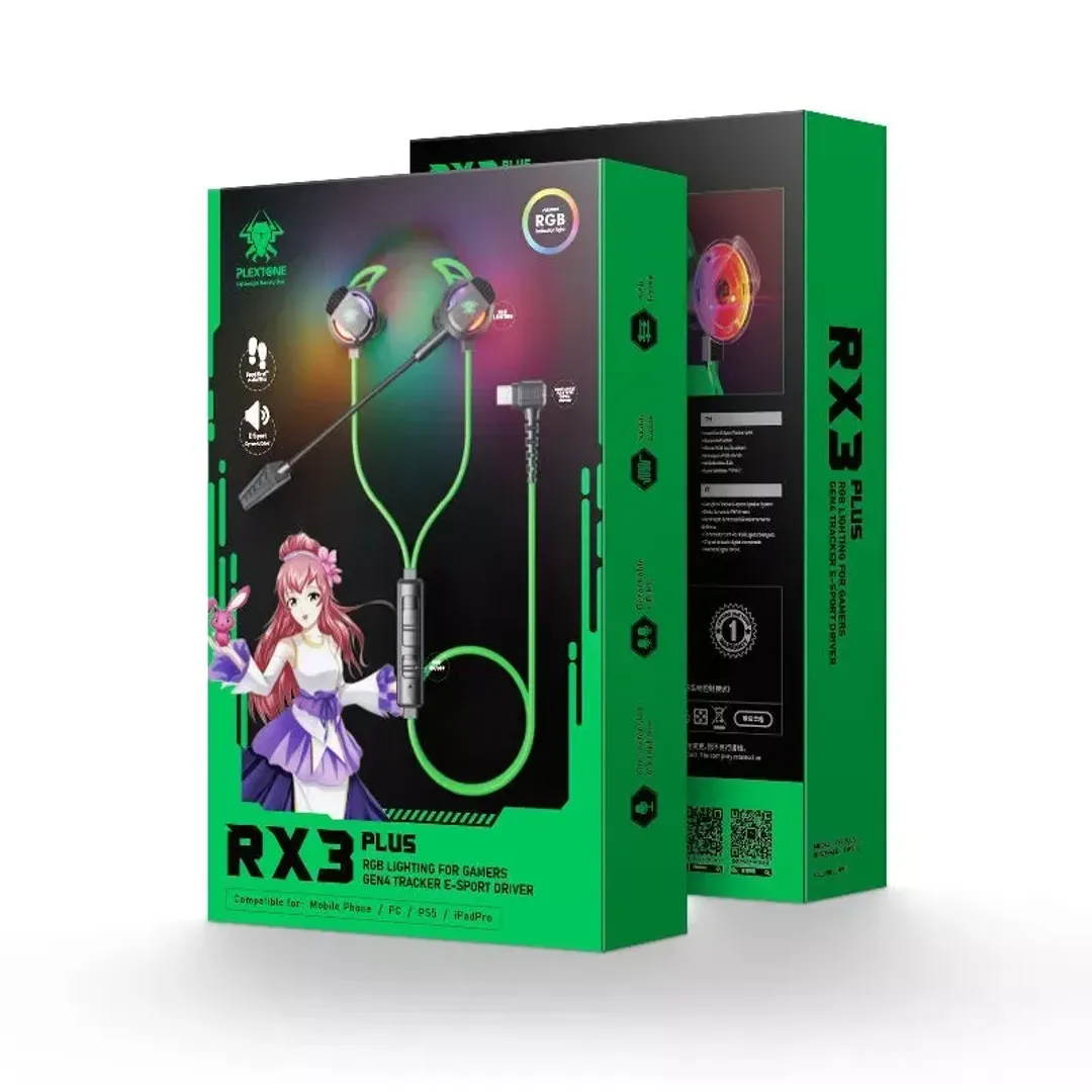 Plextone RX3 PLUS Wired Gaming Earphone